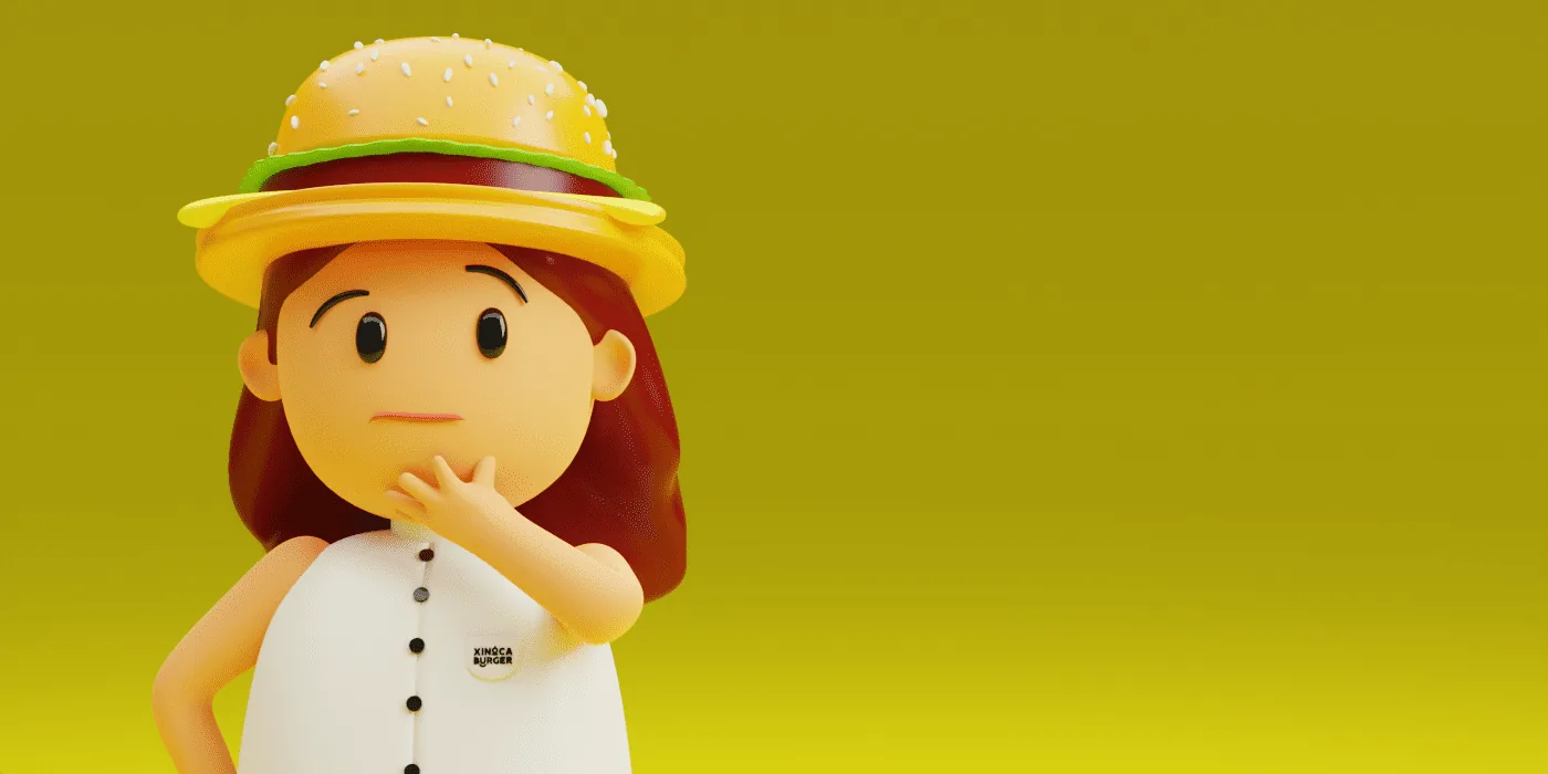 Aplicação da marca Xinóca Burger