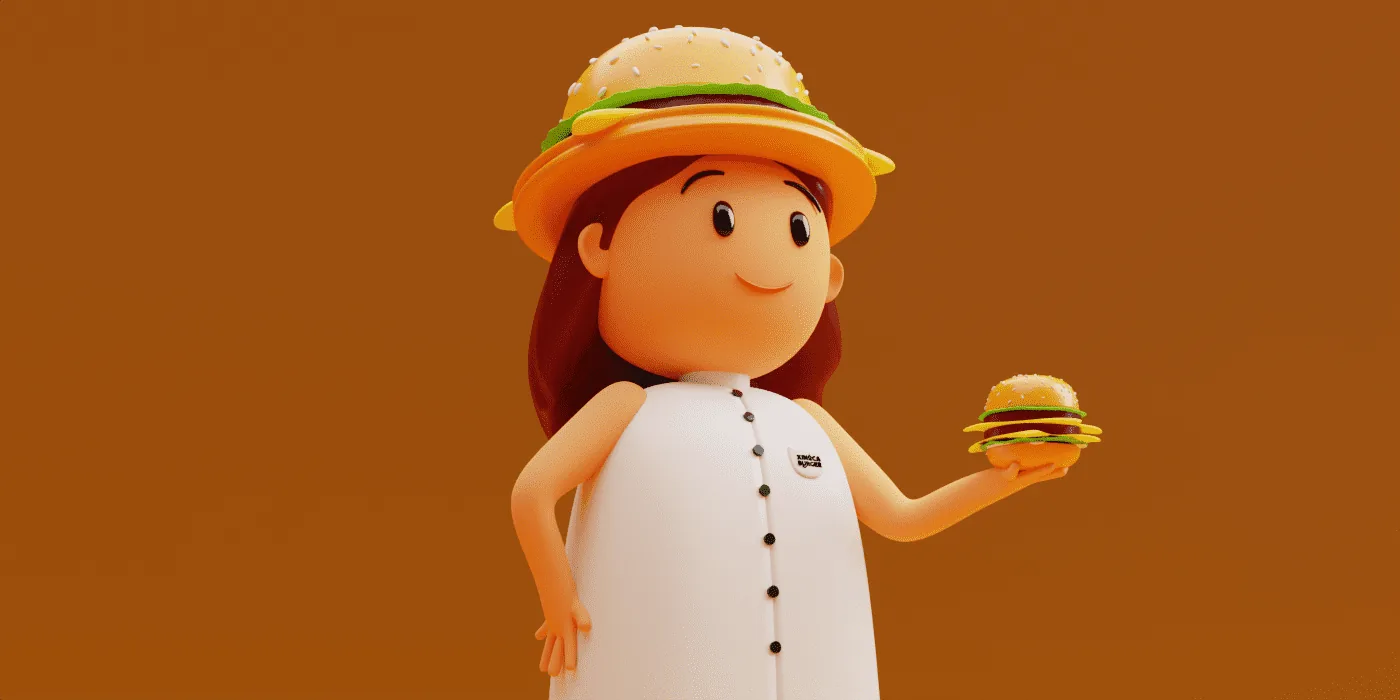 Aplicação da marca Xinóca Burger
