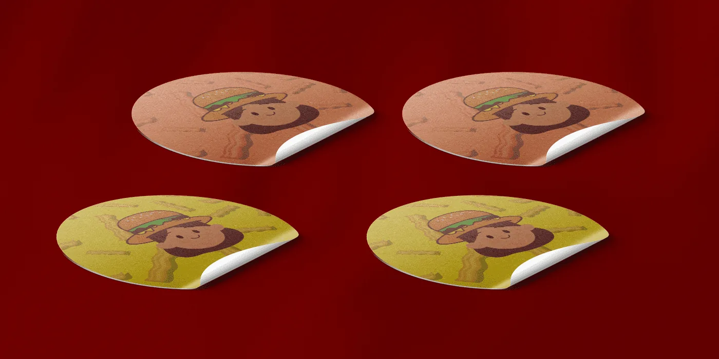 Adesivos da Xinóca Burger