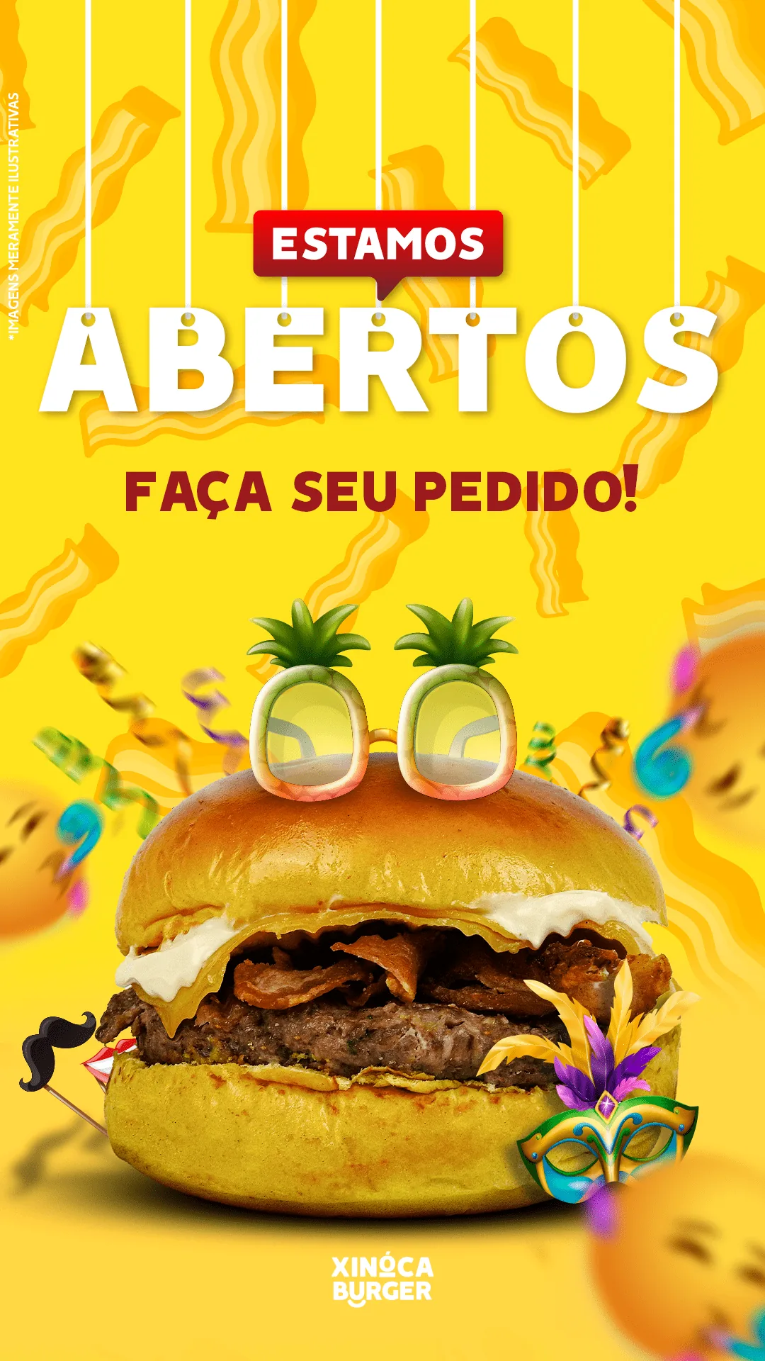 Story avisando que a loja está aberta